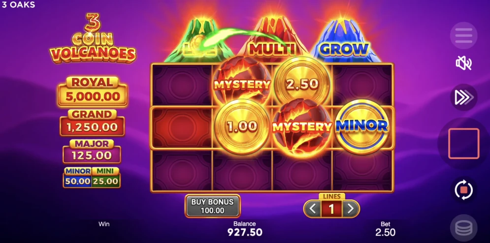 3 Coin Volcanoes