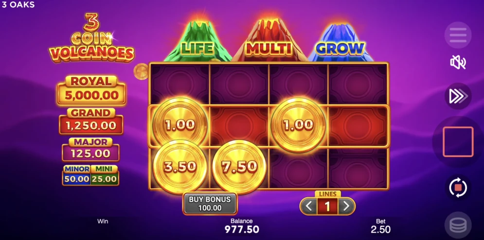 3 Coin Volcanoes Slot